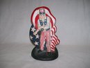Vintage, Cast Iron-Uncle Sam Door Stop