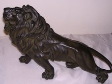 Bronze-Black Patina- Mountain Lion, Free Standing Sculpture ,