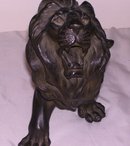 Bronze-Black Patina- Mountain Lion, Free Standing Sculpture ,