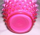 Fenton Art Glass-Hobnail- Overylay ( White Cased)-Wild Rose 12 ounce-5.5 inch Syrup Jug