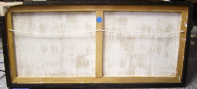 Sunday Matins '' Reba Bruce'', Vacant Cityscape,17.50 in by 40 inch Oil on Canvas