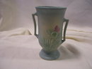 A '' Matte Blue 6.75 inch Vase, # 54 by Hull Pottery USA