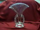 A vintage Imperial Candlewick two handled Beaded Fan Vase