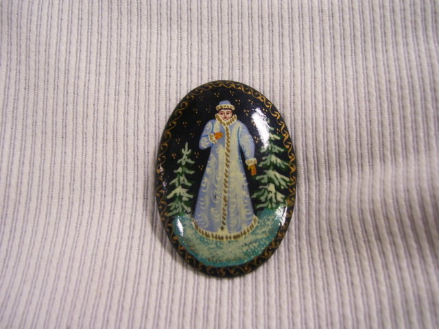 Russian Miniature Original Signed Art Broach