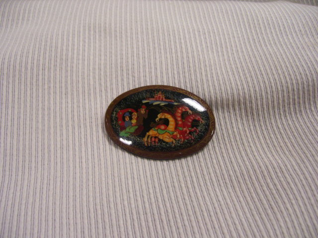 Russian Signed Original-Miniature Art Broach