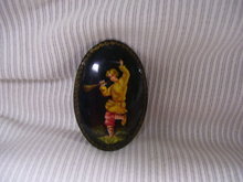 Russian Artist Signed Miniature Art Broach
