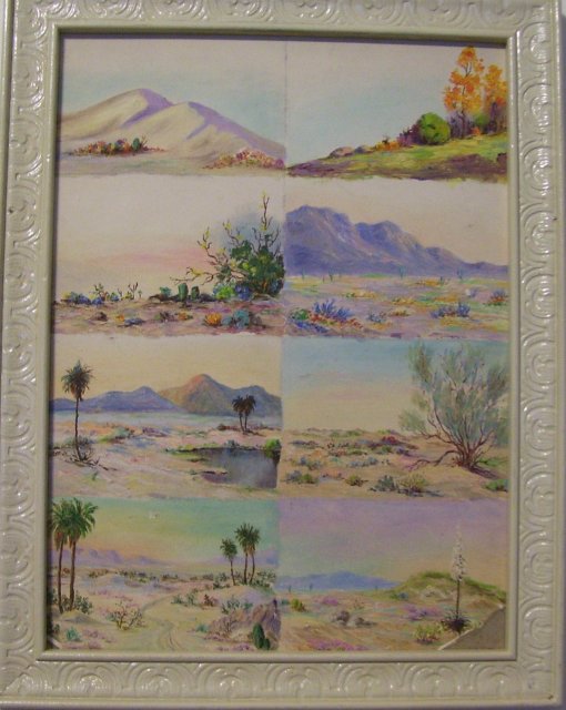 California Landscape- Elsie Skene Stevens California (1860-1942)Oil on Paper