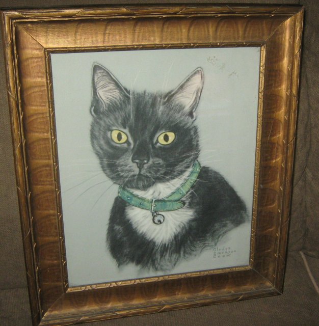 Gladys Emerson Cook, American-New York-( 1899-1976 ) Charcoak/Pastel on paper