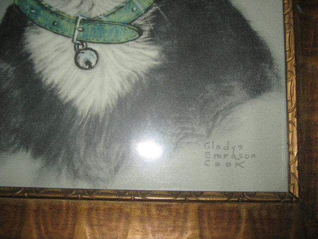 Gladys Emerson Cook, American-New York-( 1899-1976 ) Charcoak/Pastel on paper