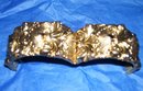 Vintage Signed-Whiting & Davis- Gold Plated-Mesh Art Nouveau Locking Cuff Bracelet