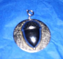 Whiting & Davis Mesh Bag Acorn Decorator-Pendant