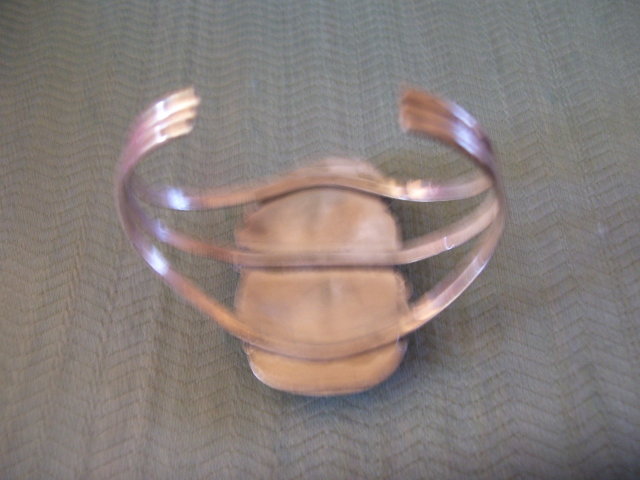 BisbeeTuquoise Cuff Bracelet -Double Stone Silver Design