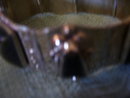 Black Obsidian Bracelet/ Silver-(8) Large Carved Vintage Stones