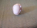 Bone White Ladys Sterling Silver ring