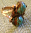 Turquoise and Silver Native American Mans Ring