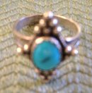 BlueTurquoise Ring Sterling Silver