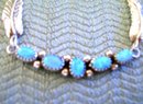 Opal (5)Row Sterling Silver Necklace