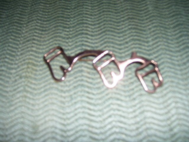 CORO-Sterling Silver-MODERNE Design Broach