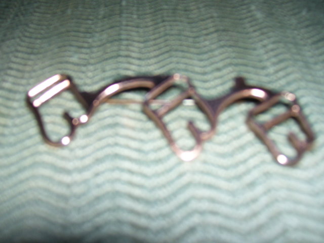 CORO-Sterling Silver-MODERNE Design Broach