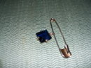 Trifari- Saphire Blue Stone- Latchpin Broach