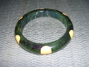 Vintage Bakelite Yellow Polka Dot Bangle Bracelet