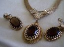 House of Stones-Topaz Designer Necklace and Earring Set