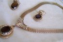 House of Stones-Topaz Designer Necklace and Earring Set