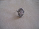 Diamond Cocktail- Ring-18 K Gold-24 Diamonds-1 Rubbie