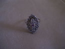 Diamond Cocktail- Ring-18 K Gold-24 Diamonds-1 Rubbie