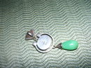 Large Jade and Sterling Silver Pendant