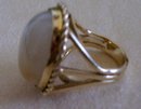 Lady's Yellow Jade Ring-14 K Gold ( 13.2 ) Grams