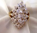 Ladys 3.00cts. Diamond Ring - 9.50 grms 14K Yellow Gold