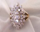 Ladys 3.00cts. Diamond Ring - 9.50 grms 14K Yellow Gold
