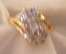 Ladys .75cts. Diamond Ring - 4.00 grms 14K Yellow Gold