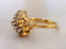 Ladys .75cts. Diamond Ring - 4.00 grms 14K Yellow Gold
