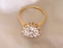 Ladys .50cts. Diamond Ring - 4.20 grms 14K Yellow Gold