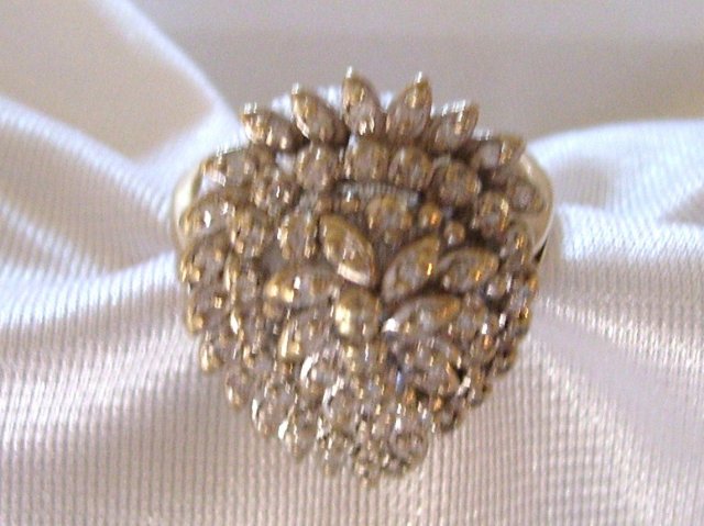 Ladys.50cts. Diamond Ring-9.00grms 14K Yellow Gold