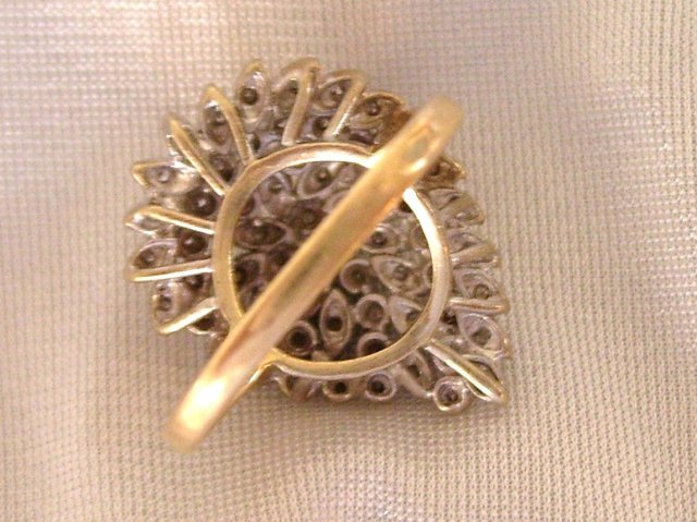 Ladys.50cts. Diamond Ring-9.00grms 14K Yellow Gold