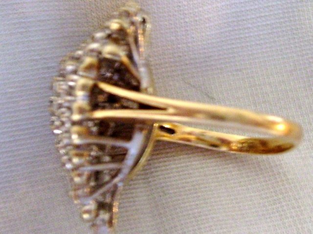 Ladys.50cts. Diamond Ring-9.00grms 14K Yellow Gold