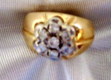 Ladys .50cts. Diamond Ring-9.40grms 14K Yellow Gold