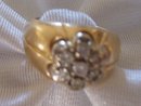 Ladys .50cts. Diamond Ring-9.40grms 14K Yellow Gold