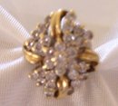Ladys 1.50cts. Diamond Ring-5.70grms 14K Yellow Gold