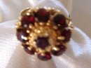 A Ladys Vintage-4.00cts-European Garnet Ring 6.80grms 14K Yellow Gold