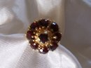 A Ladys Vintage-4.00cts-European Garnet Ring 6.80grms 14K Yellow Gold