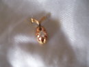 Ladys 14K Yellow gold and Old Mine .22ct. Diamond Pendant