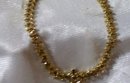 Ladys Champayne Diamond and 8.2 grams Yellow Gold Bracelet
