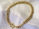 Ladys Champayne Diamond and 8.2 grams Yellow Gold Bracelet