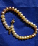 Ladys Genuine Multi Colored Pearl Bracelet