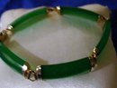 Ladys Genuine Jade Dark Forest Green Bracelet