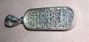 Ladys Vintage Large Silver Pendant with stone